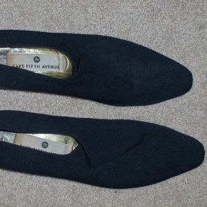 Saks Fifth Avenue Black Pumps Heel Shoes 8.5